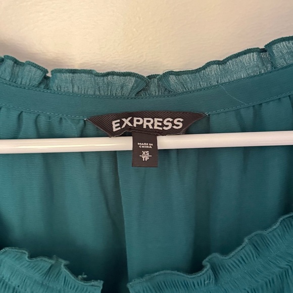 Express Deep Green Blouse, Women’s XS - Picture 6 of 7